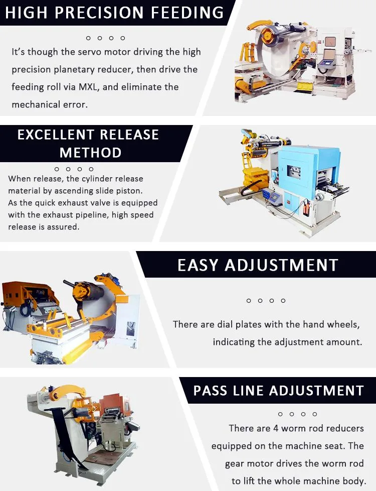 3 in 1 Compact Automatic Sheet Metal Feeder for Press Machine Automatic Feeder Coil Feeder