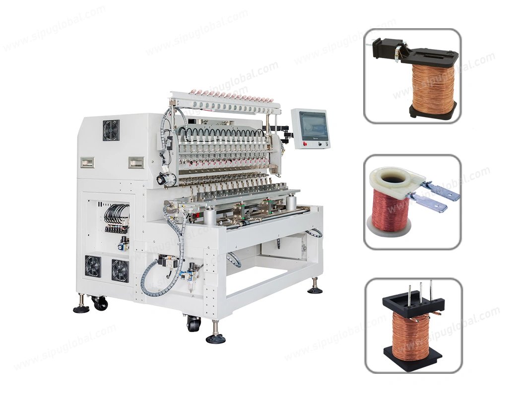 16 Axis High Precision CNC Automatic Relay Bobbin Coil Winding Machine