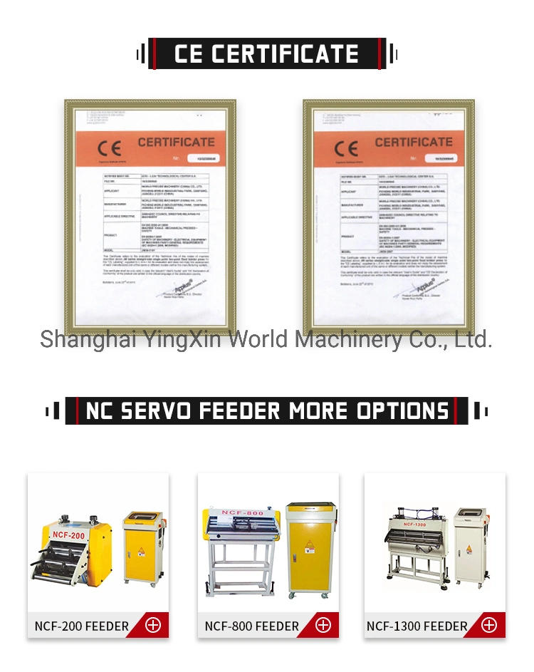 Ncf400 Servo Roll Feeder for Feeding 4mm Thickness 400mm Width Metal Strips